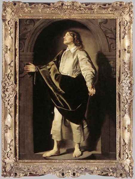 Apostle St John 1630 Oil Painting by Thomas De Keyser