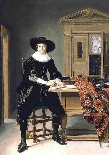 Portrait of a Gentleman 1629 Oil Painting by Thomas De Keyser