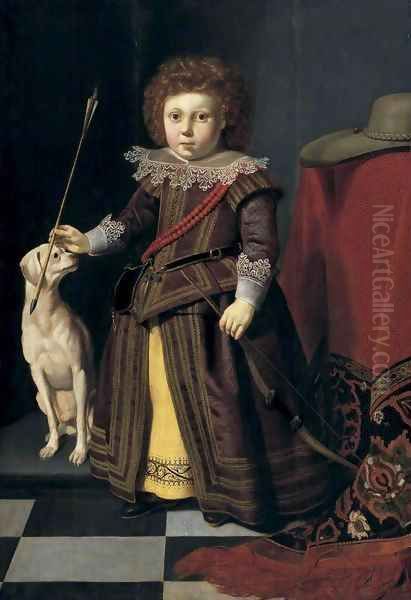 Portrait of a Young Boy Oil Painting by Thomas De Keyser