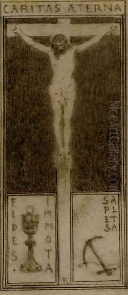 Caritas Aeterna Oil Painting by Fernand Khnopff