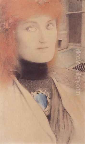 Who Shall Deliver Me Oil Painting by Fernand Khnopff