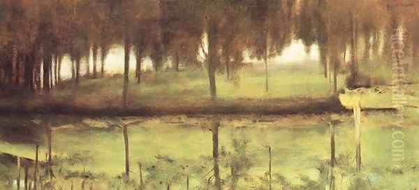 Still Water Oil Painting by Fernand Khnopff