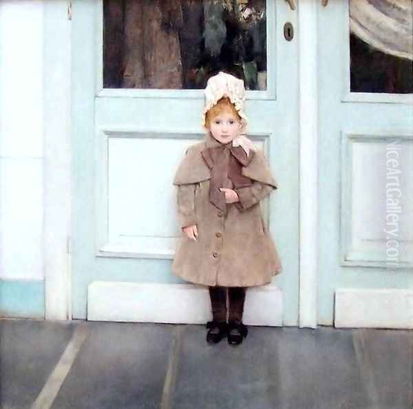 Portrait of Jeanne Kefer Oil Painting by Fernand Khnopff