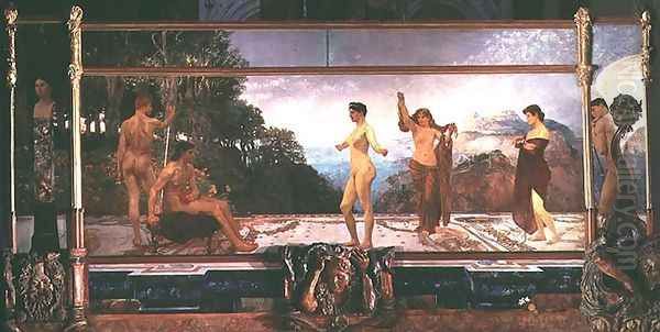 The Judgement of Paris Oil Painting by Max Klinger