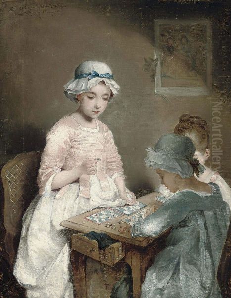 Le Loto Oil Painting by Charles Josua Chaplin