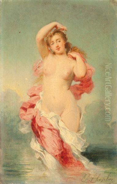 Venus Sortant De L'onde Oil Painting by Charles Josua Chaplin