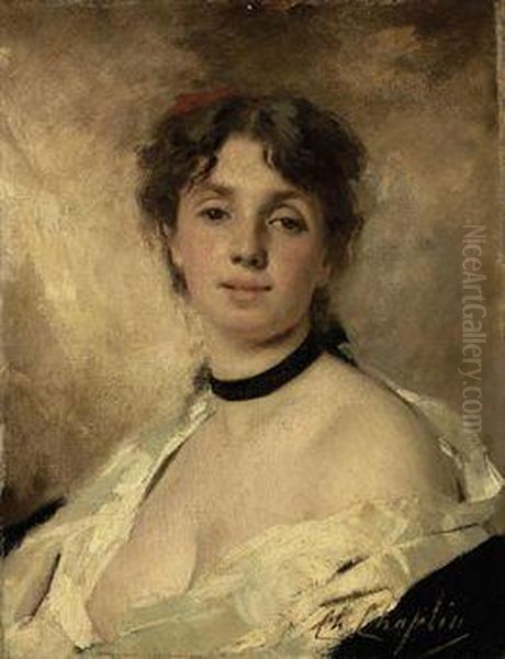 The Artist's Muse Oil Painting by Charles Josua Chaplin