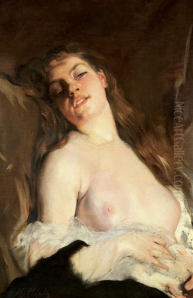 Reverie Oil Painting by Charles Josua Chaplin