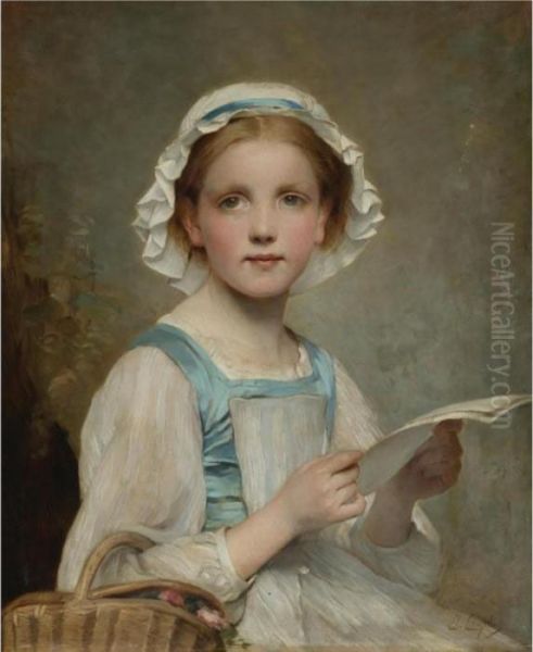 The Letter Oil Painting by Charles Josua Chaplin