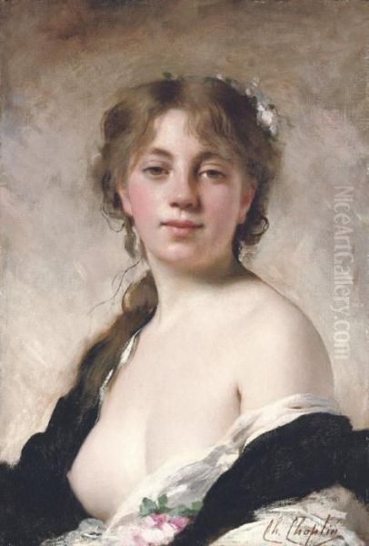 The Artist's Muse Oil Painting by Charles Josua Chaplin