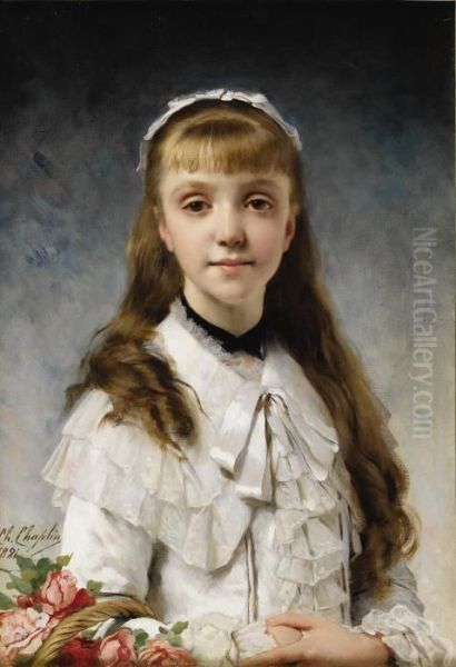 Sweet Innocence Oil Painting by Charles Josua Chaplin