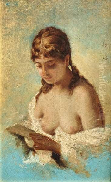 La Lectura Oil Painting by Charles Josua Chaplin