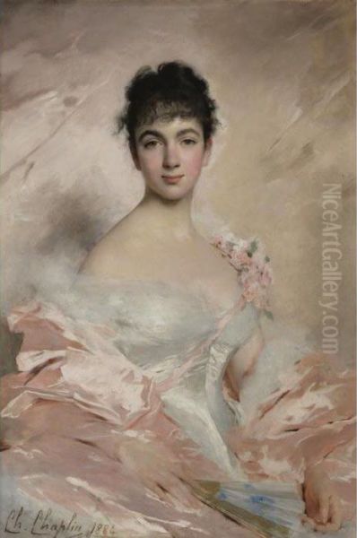 Femme Oil Painting by Charles Josua Chaplin