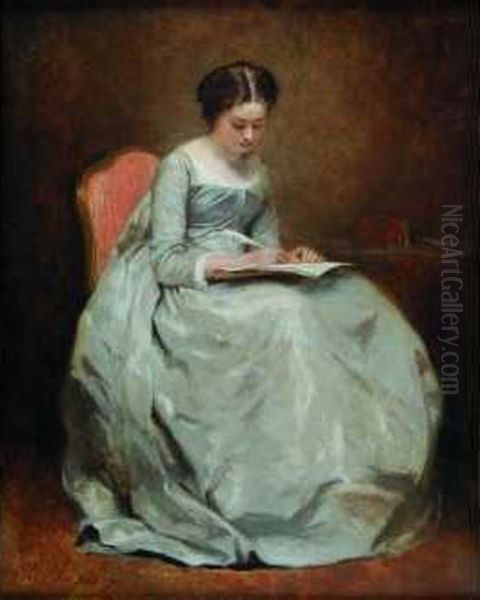 La Robe De Soie Oil Painting by Charles Josua Chaplin