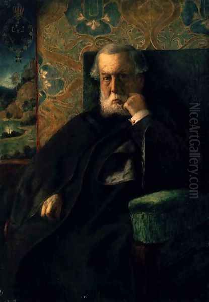 Portrait of Dr. von Meyer Oil Painting by Max Klinger