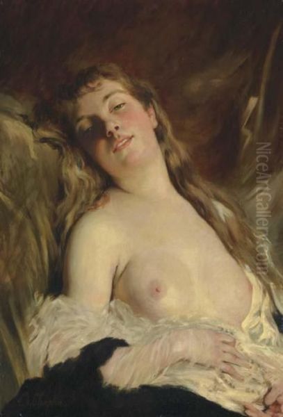 Ecstasy Oil Painting by Charles Josua Chaplin