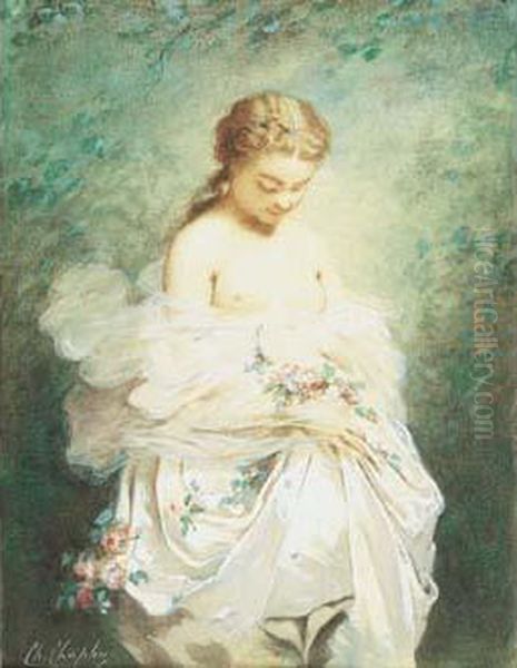  Jeune Fille  by Charles Josua Chaplin