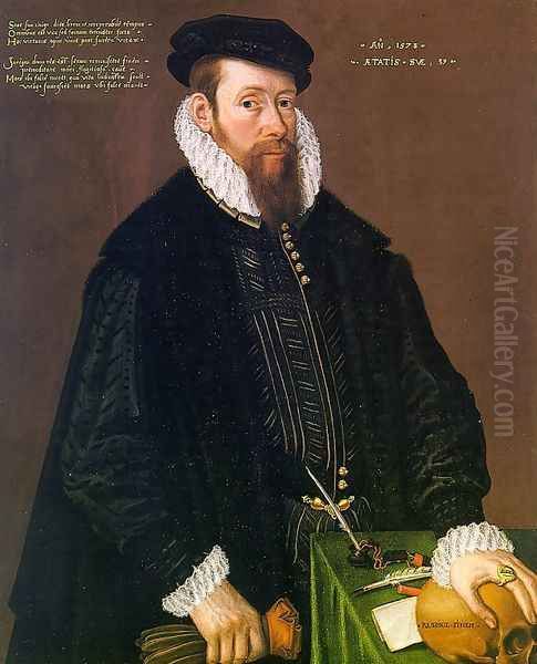 Portrait of Thomas Pead 1578 Oil Painting by Cornelis Ketel