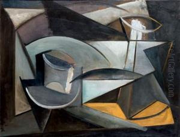 Composition A La Tasse Oil Painting by Youla, Jules Chapoval