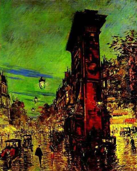 Paris, Saint Denis Arc, 1930 Oil Painting by Konstantin Alexeievitch Korovin