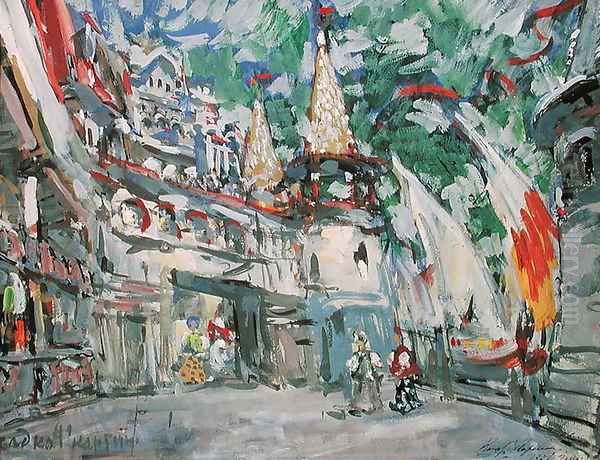 Stage design for the Rimsky-Korsakov's opera 'Sadko', 1901 Oil Painting by Konstantin Alexeievitch Korovin