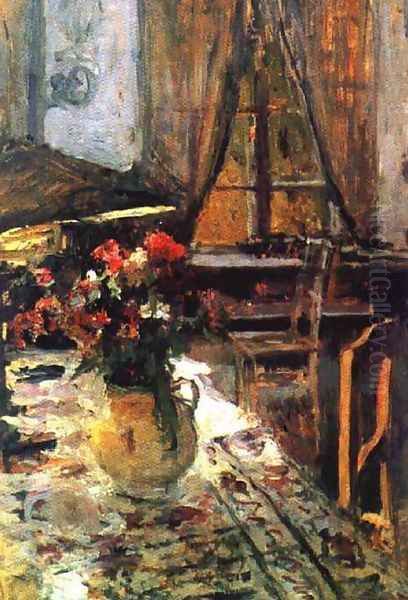 Twilight in a room Oil Painting by Konstantin Alexeievitch Korovin