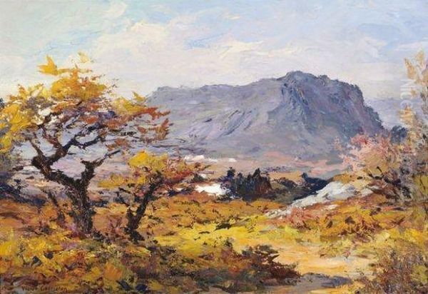 Paysage Du Dauphine Oil Painting by Victor Charreton