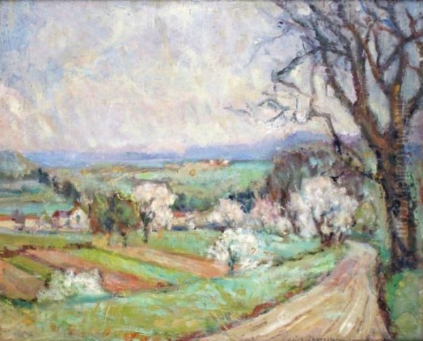 Chemin Dans La Campagne Oil Painting by Victor Charreton