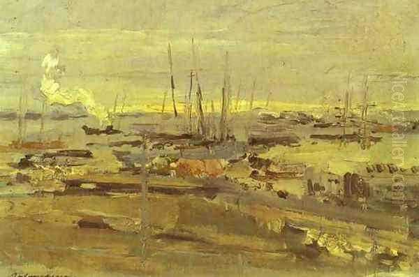 Arkhangelsk Oil Painting by Konstantin Alexeievitch Korovin