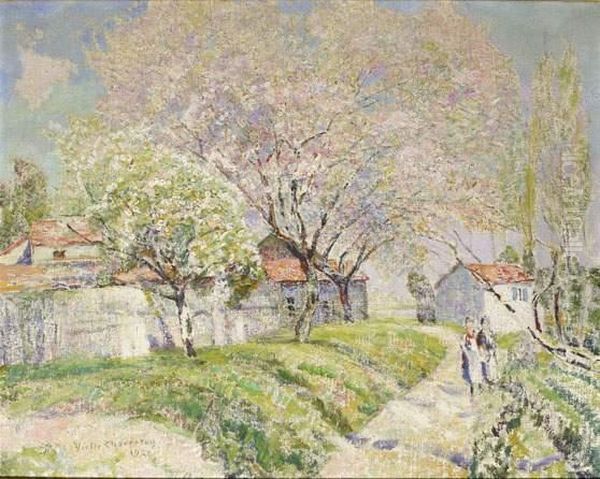 Printemps 1926 Oil Painting by Victor Charreton