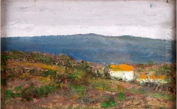 Paysage D'auvergne Oil Painting by Victor Charreton