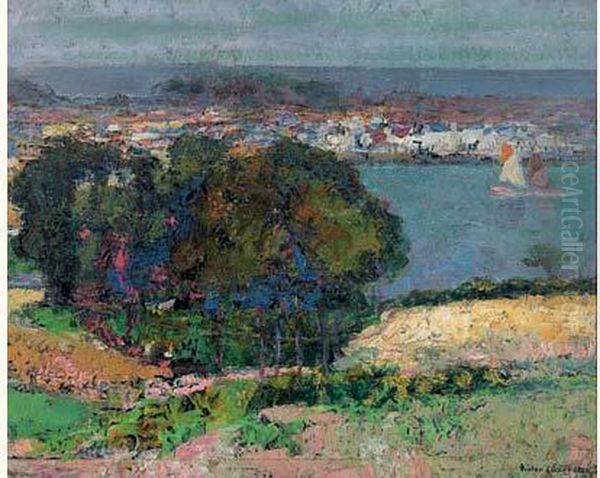 La Baie De Douarnenez Oil Painting by Victor Charreton