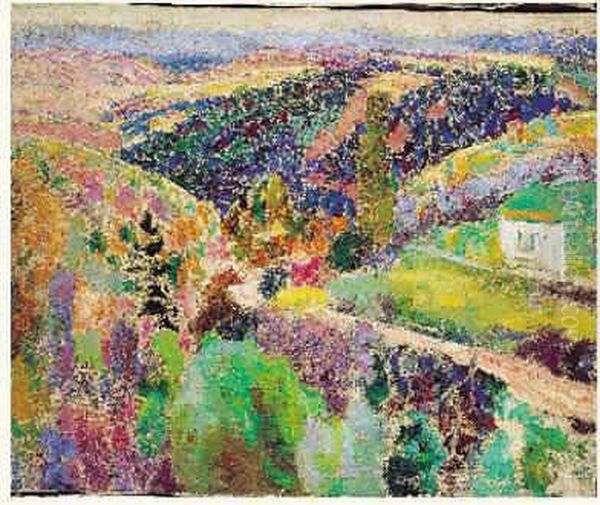 Paysage Vallonne Oil Painting by Victor Charreton