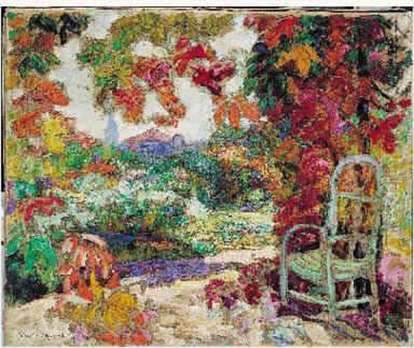 Jardin En Automne Oil Painting by Victor Charreton