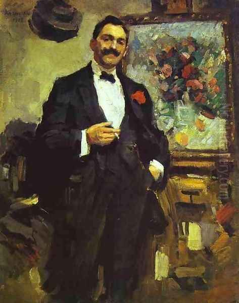 Portrait of the Hungarian Artist Jozef Ripple-Ronai Oil Painting by Konstantin Alexeievitch Korovin