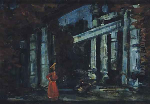 Stage design Oil Painting by Konstantin Alexeievitch Korovin