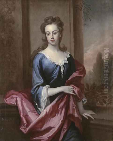 Portrait of Mary Calverley Lady Sherard Oil Painting by Sir Godfrey Kneller