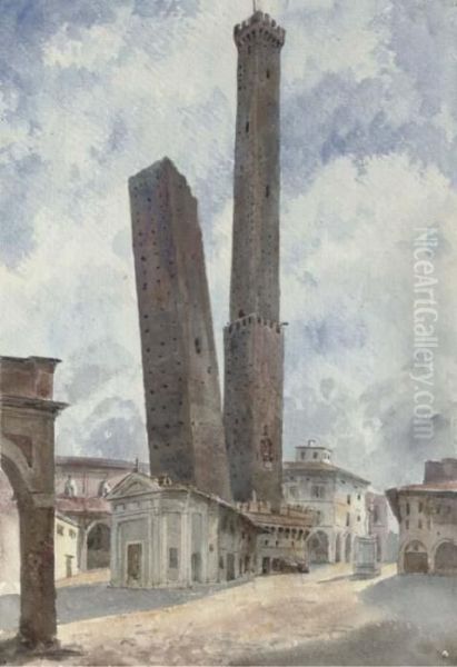 View Of Bologna Oil Painting by Harriet Cheney