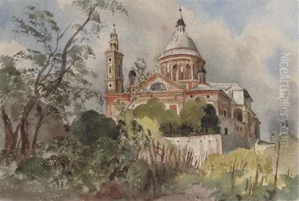 The Chiesa Di S. Maria Carignano Oil Painting by Harriet Cheney