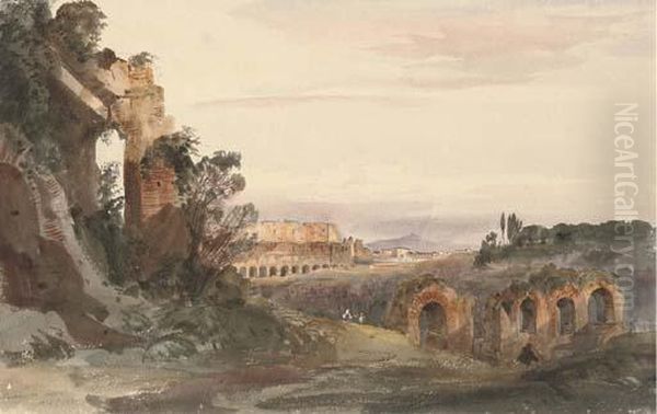 The Palazzo De' Cesari Oil Painting by Harriet Cheney