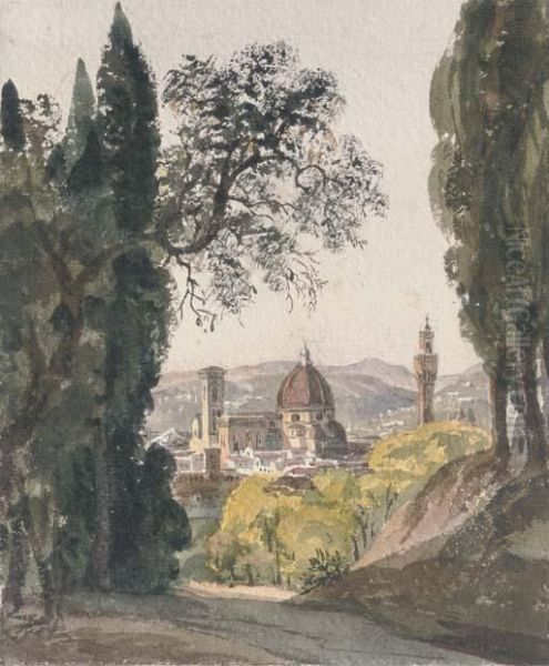 The Boboli Gardens Oil Painting by Harriet Cheney