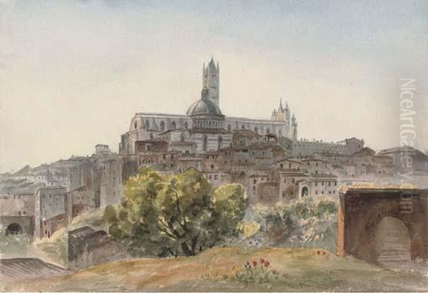 The Cathedral From S. Domenico Oil Painting by Harriet Cheney