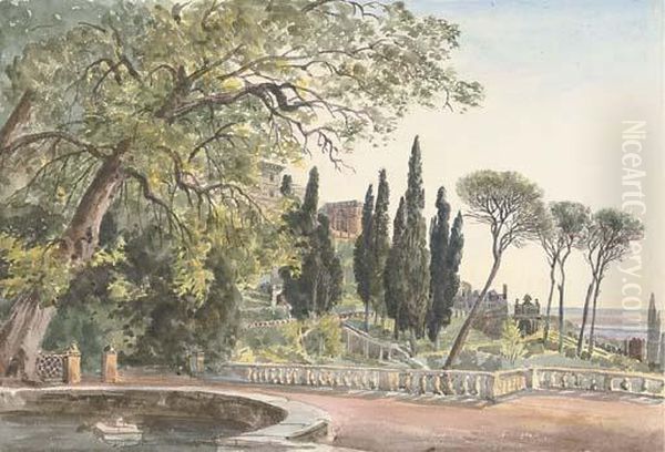 The Villa D'este Oil Painting by Harriet Cheney