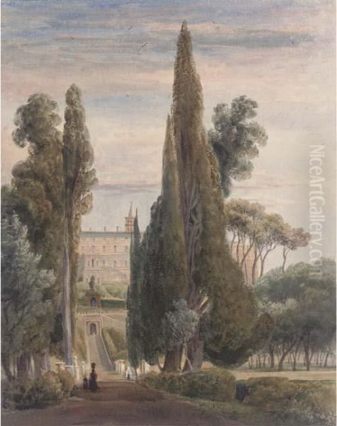 The Villa D'este Oil Painting by Harriet Cheney