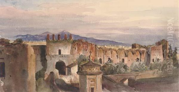 The Porta Latina Oil Painting by Harriet Cheney