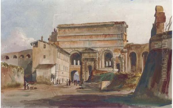 The Porta Maggiore Oil Painting by Harriet Cheney