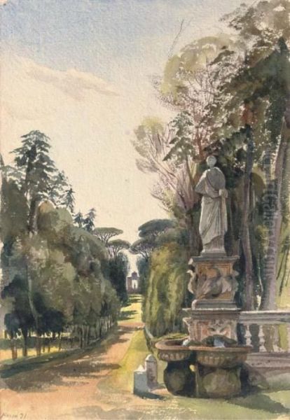 The Villa Borghese Oil Painting by Harriet Cheney