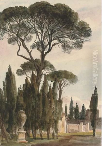 The Villa Borghese Oil Painting by Harriet Cheney