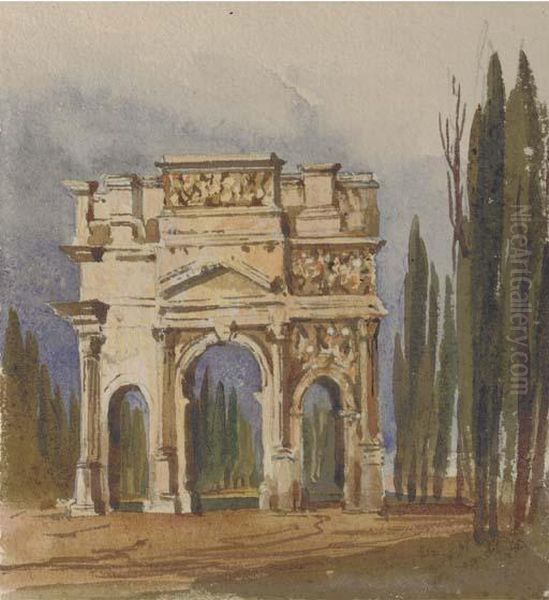 The Triumphal Arch Of Orange Oil Painting by Harriet Cheney