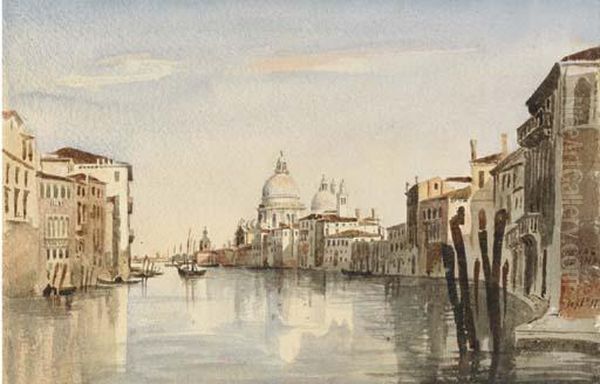 View Of The Palazzo Della Ca' D'oro Oil Painting by Harriet Cheney